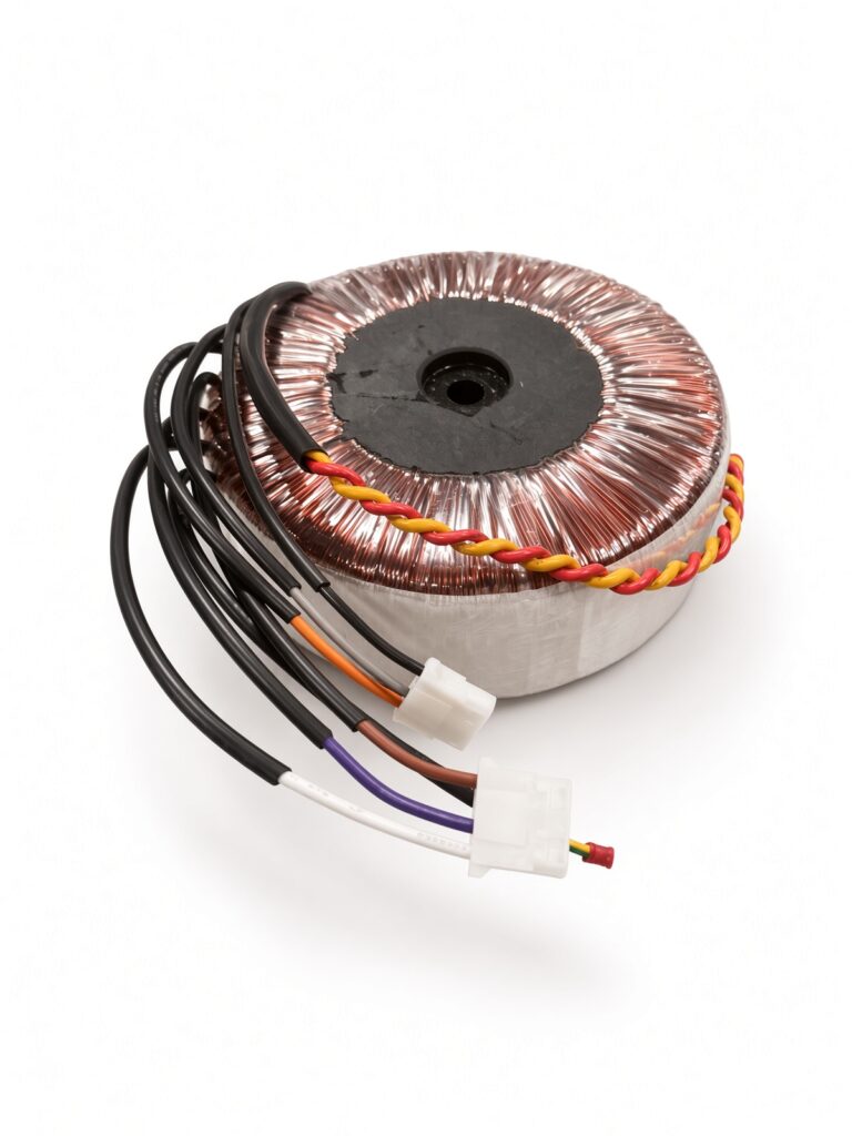 Custom toroidal transformer for high-efficiency power conversion and isolation