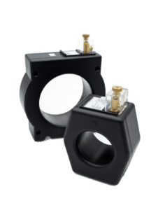 Metering current transformers in standard ratios from 200:5 to 4000:5, 3.1 inch and 5.5 inch windows