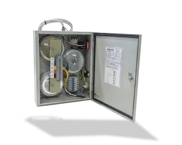 Custom toroidal transformer by Bridgeport Magnetics – high efficiency, low noise, and compact design for medical, industrial, datacenter, and audio applications