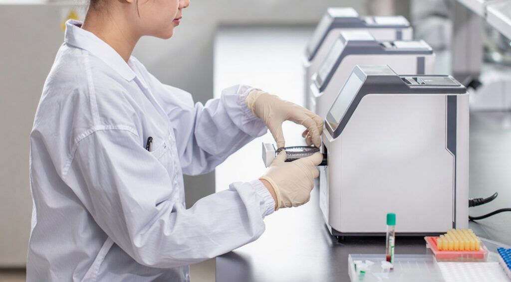 ISO-PUCK medical isolation transformer powering diagnostic equipment such as analyzers, centrifuges, incubators, and laboratory instruments. Custom medical isolation transformer for operating room and surgical equipment including anesthesia machines and surgical tables.