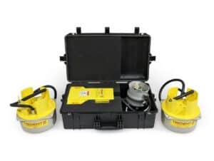 Trident Service Saver, One Person Temporary Power Restoration for Linemen, Servisavor, Trident modular handheld temporary power restoration autotransformer - lightweight service saver with 45 lb transformers and 9 lb control unit
