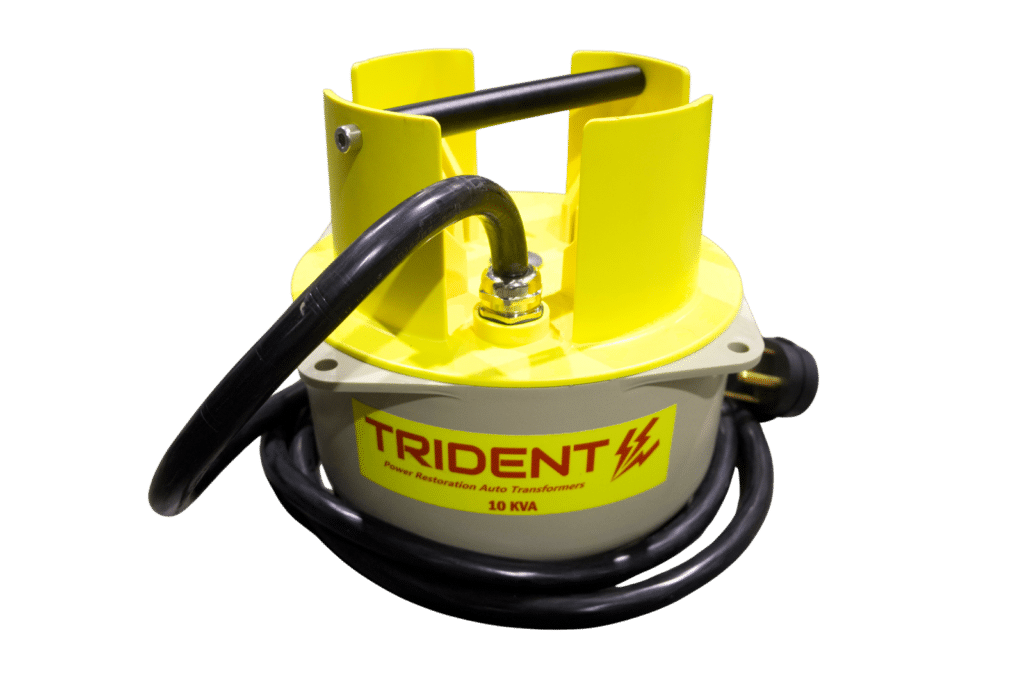 Trident power restoration autotransformer