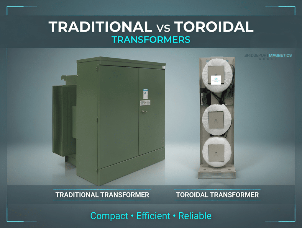 5 Reasons Toroidal Transformers Are Quieter Than EI Core Transformers, Why 3 Phase Toroidal Transformers Outperform Conventional EI Core Designs
