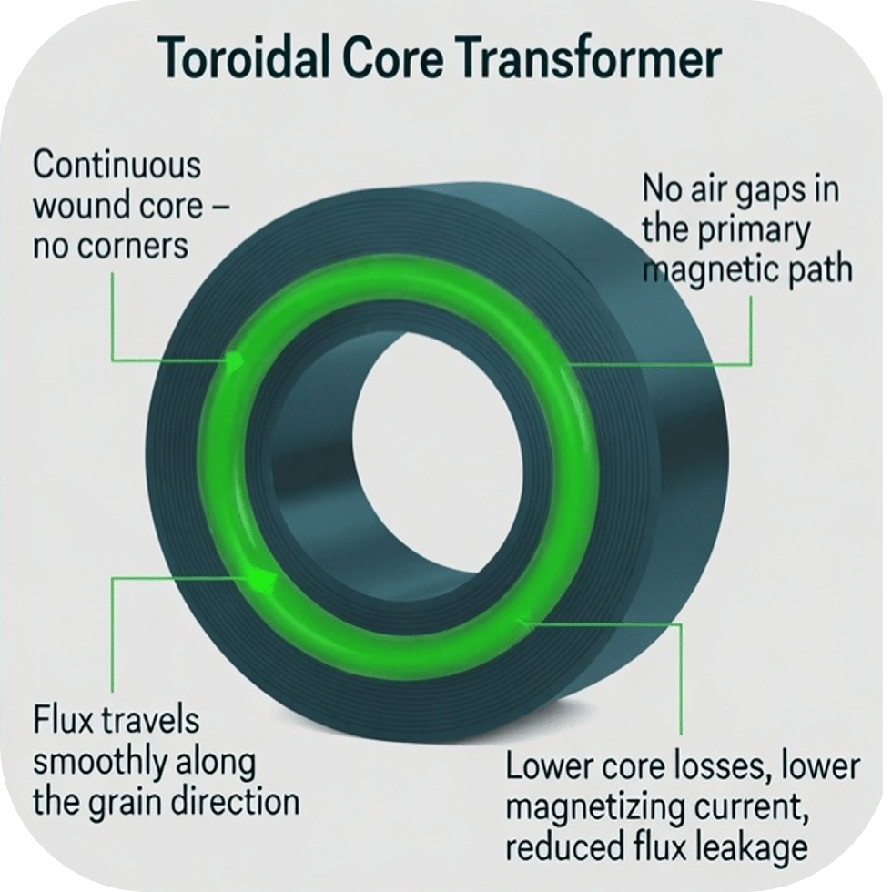 5 Reasons Toroidal Transformers Are Quieter Than EI Core Transformers