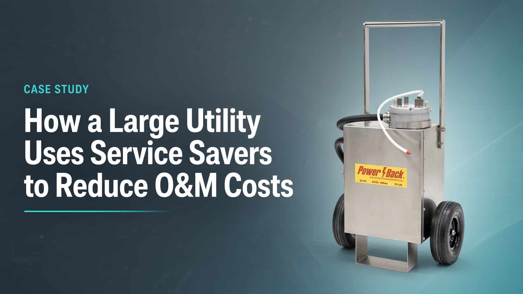 How a Large Utility Uses Service Savers to Reduce O&M Costs