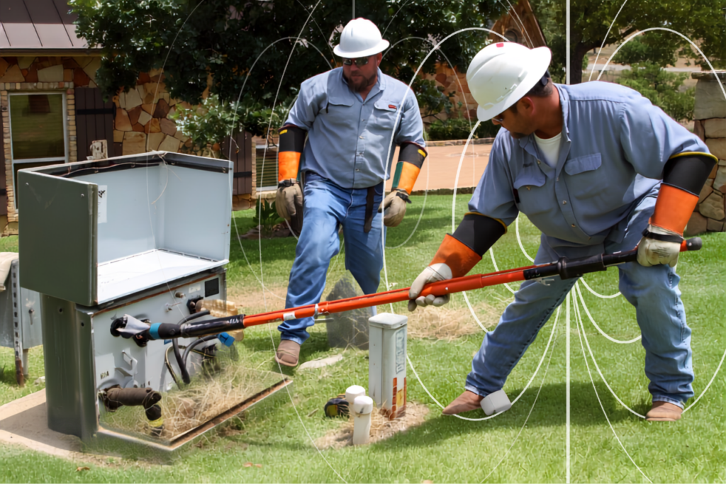 Underground multi-home pedestal where a 50kVA PowerBack replaces a heavy Servisavor or SNC Restore-Lite