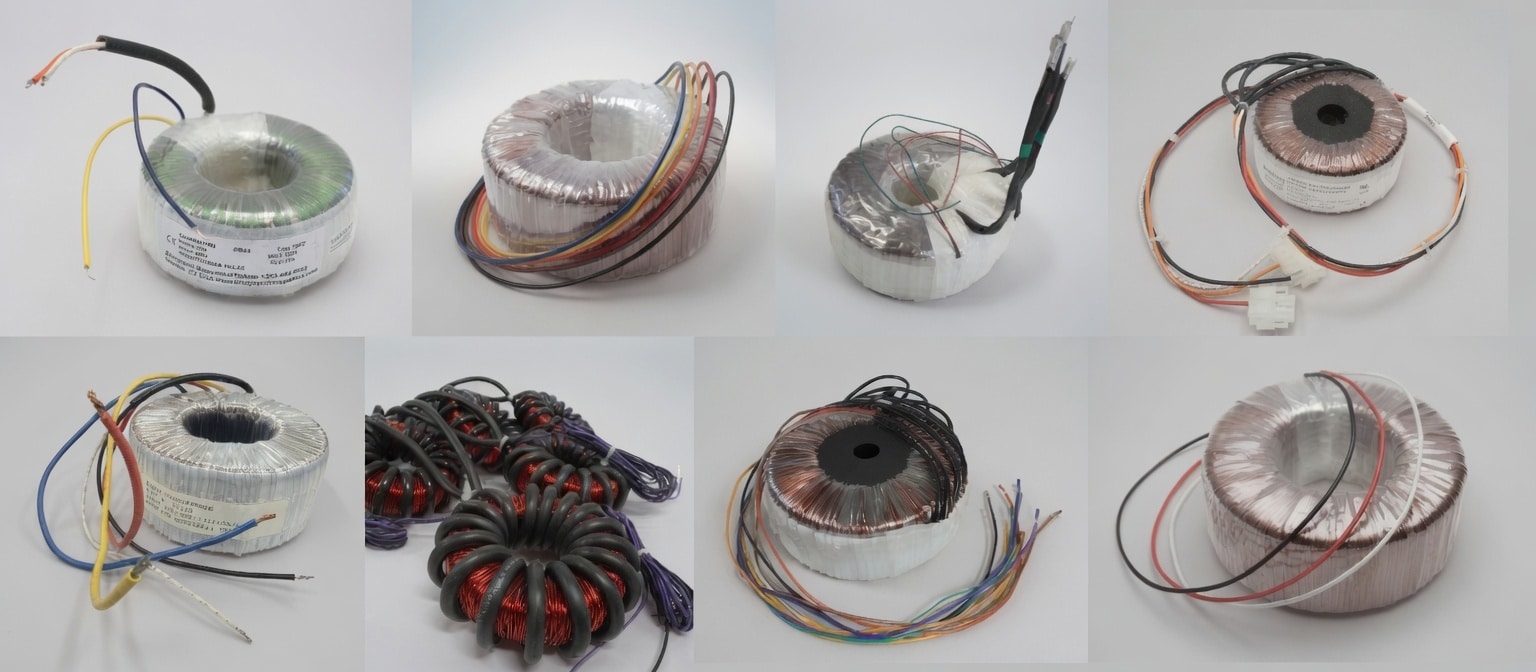 Custom toroidal transformer designed for high-efficiency power conversion and electrical isolation