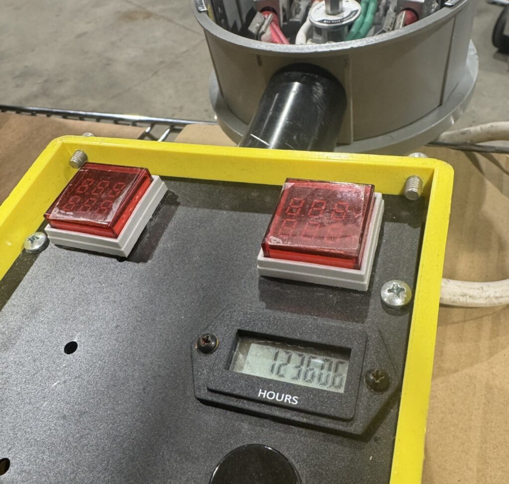 Trident temporary power restoration unit hour meter at 12360 connected hours before returning to the field